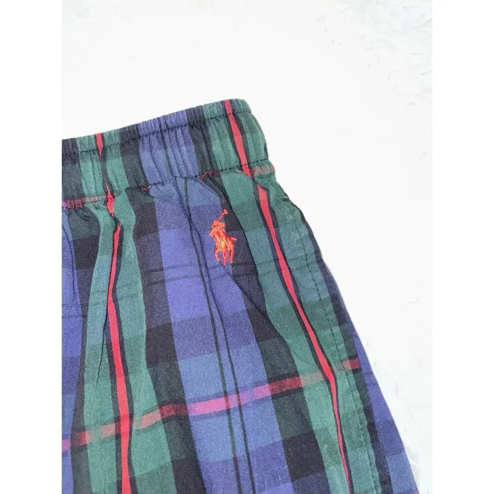 Polo Ralph Lauren Men’s L Classic Plaid Pj Bottoms. Lightweight, Grt. Quality